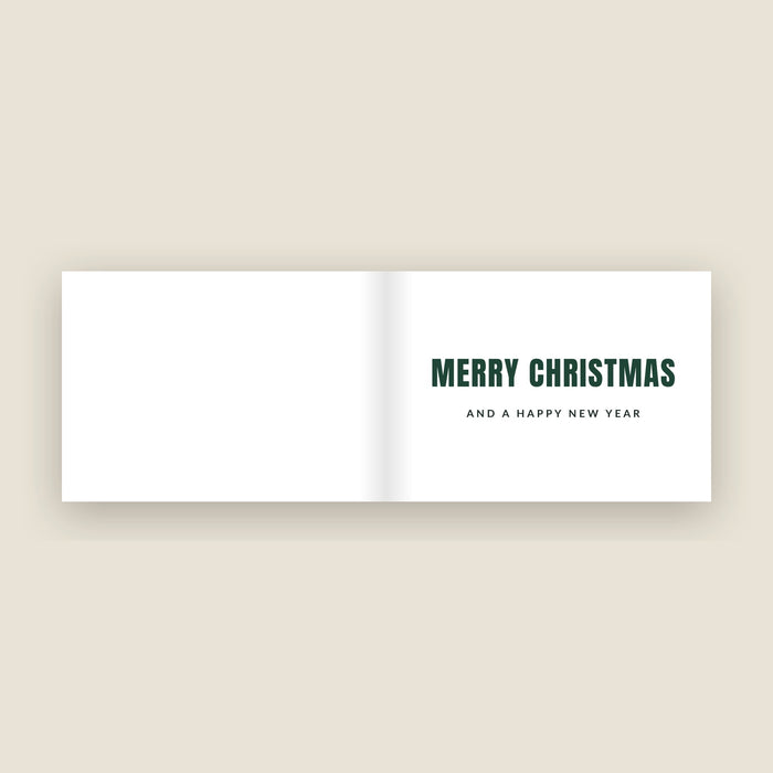 Inside the Bourton-on-the-Water Christmas card: Merry Christmas and a Happy New Year