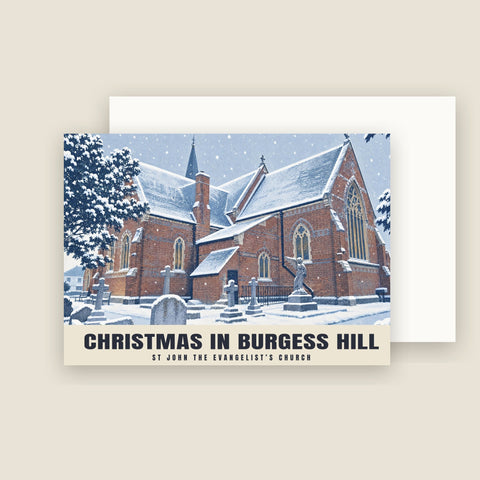 St John the Evangelist’s Church, Burgess Hill Christmas Cards (Pack of 10)