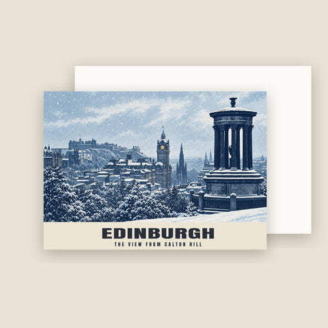 Cartes de vœux de Noël, Calton Hill, Édimbourg (paquet de 10)