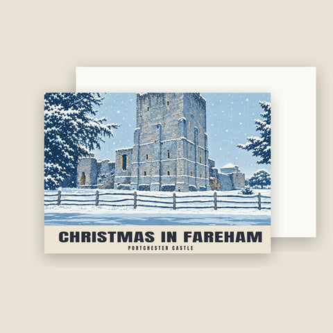 Portchester Castle, Fareham Christmas Cards (Pack of 10)