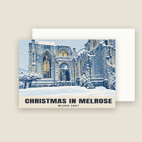 Melrose Abbey Christmas Cards (Pack of 10)