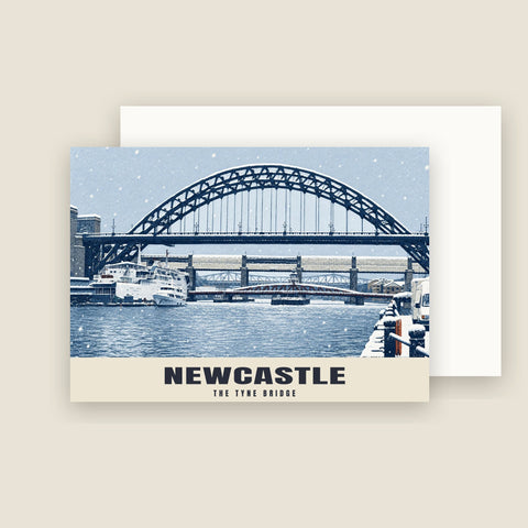Kartki świąteczne z mostem Tyne Bridge w Newcastle (opakowanie 10 szt.)