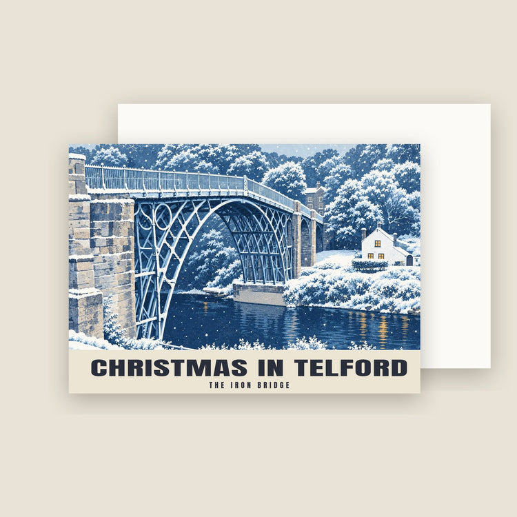 The Iron Bridge, Telford Christmas Cards (Pack of 10)