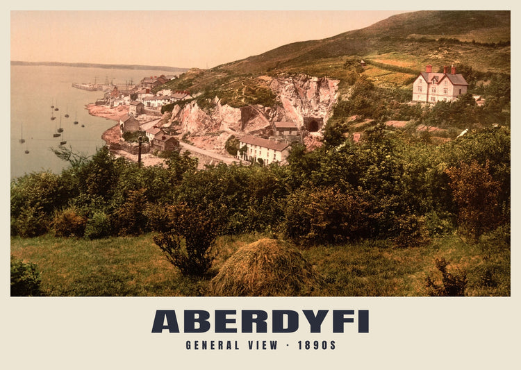Vista general, Aberdyfi, c. 1890–1900 Impresión patrimonial