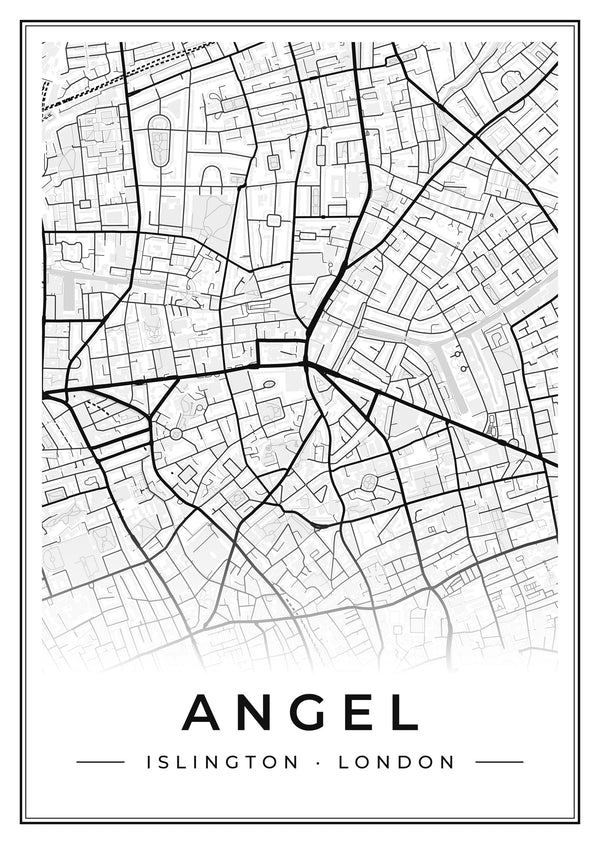 Angel Street Map Poster