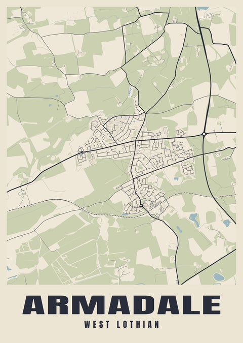 Armadale Street Map Poster