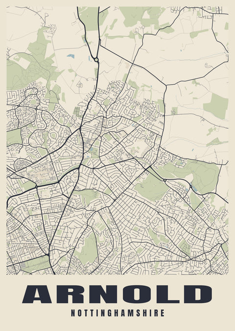 Arnold Street Map Poster