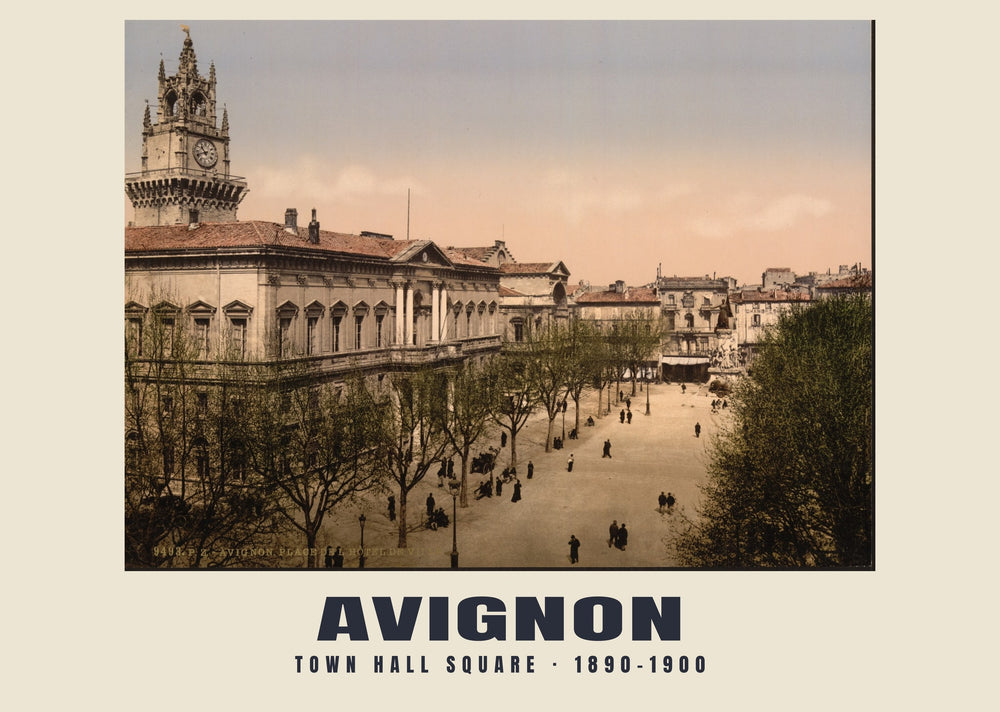 Hôtel de Ville, Avignon — 1890–1900 · Historischer Photochromdruck