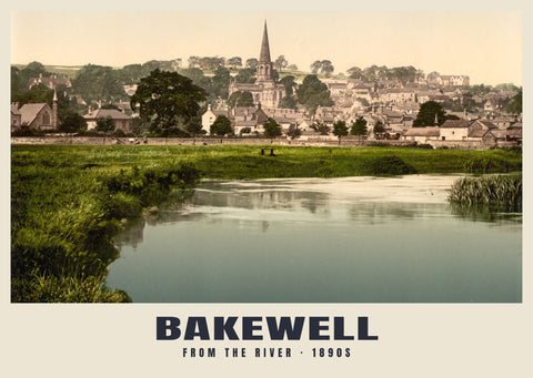 Desde el río, Bakewell, c. 1890–1900 Heritage Print