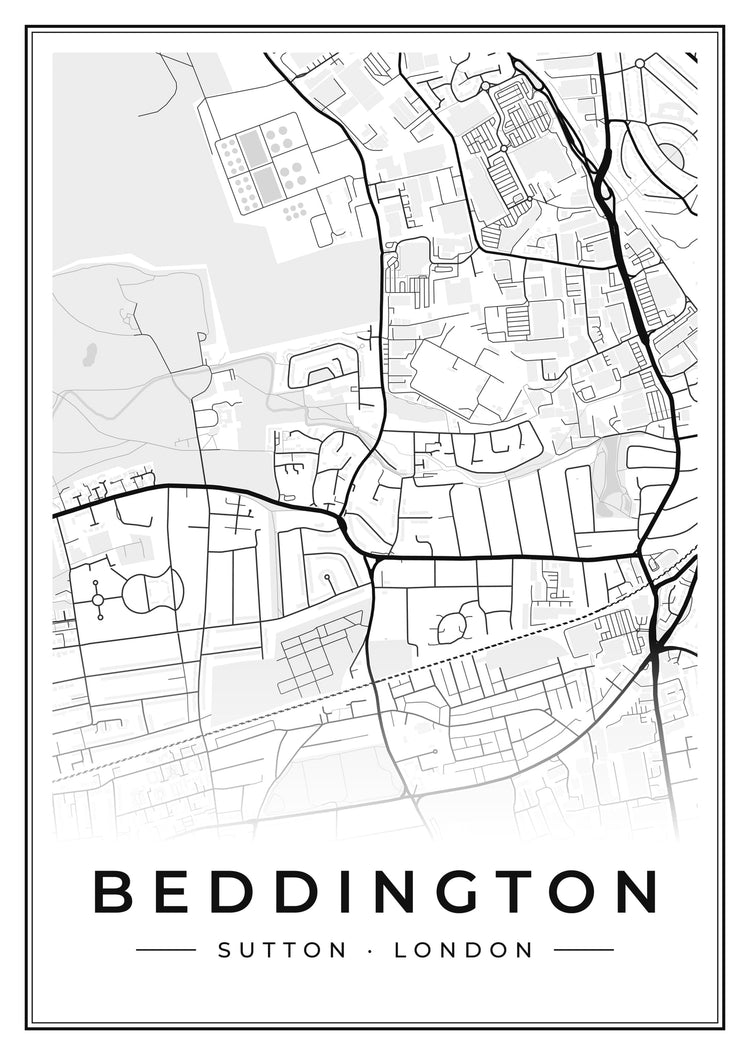 Beddington Street Map Poster