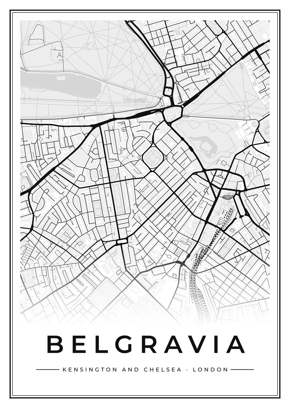 Belgravia Street Map Poster