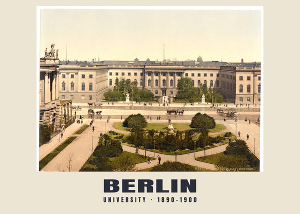 University, Berlin — 1890–1900 · Vintage photochrom print