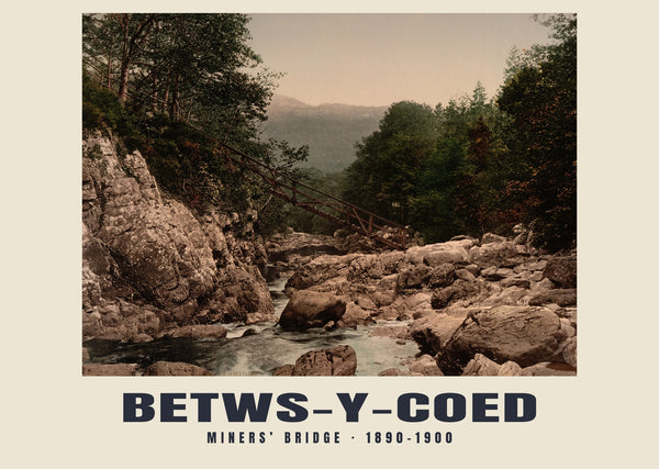 Most górników, Betws-y-Coed — 1890–1900
