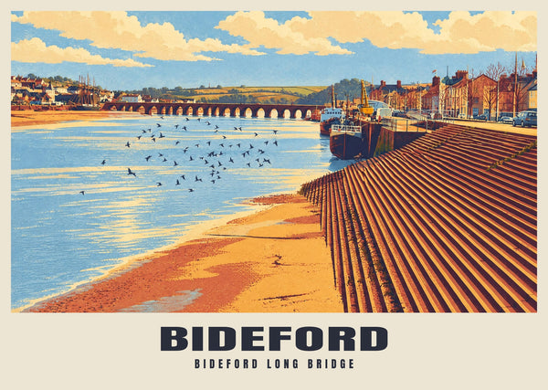 Bideford Long Bridge Poster