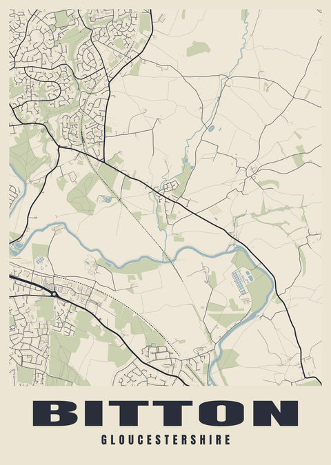 Bitton Street Map Poster