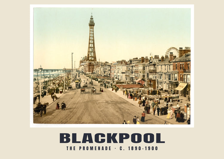 The Promenade, Blackpool, c. 1890–1900 Heritage Print