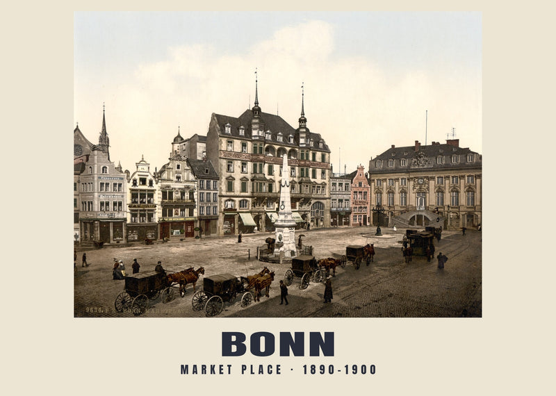 Piazza del mercato, Bonn — 1890–1900