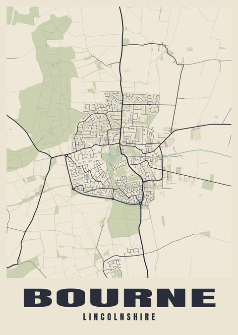 Bourne Street Map Poster