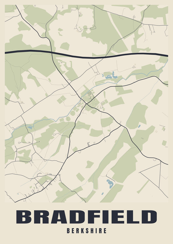 Bradfield Street Map Poster