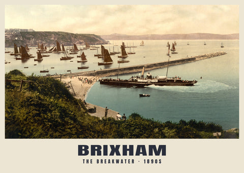 The Breakwater, Brixham, v. 1890–1900 Tirage patrimonial
