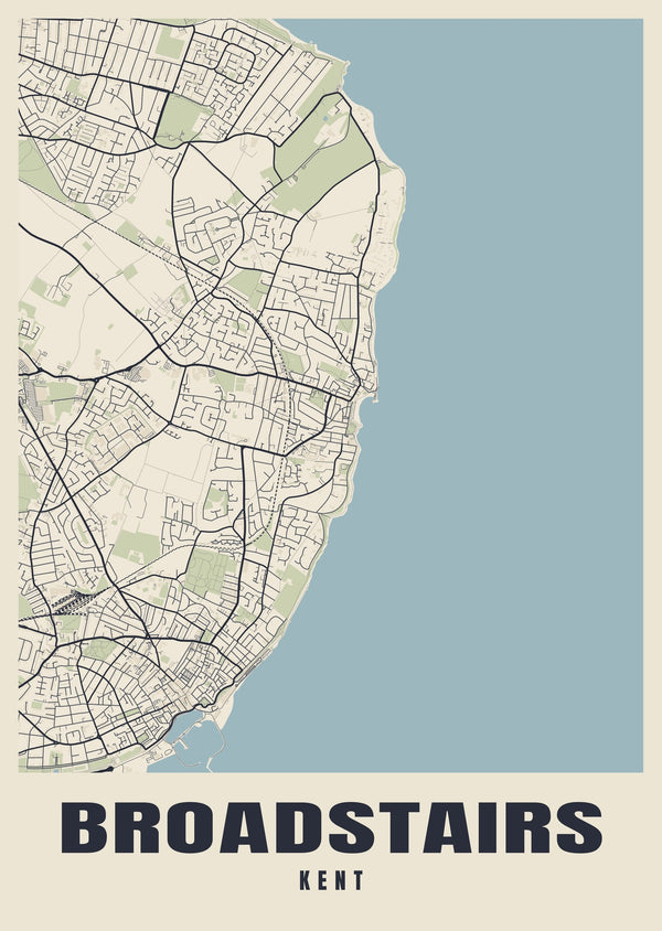 Broadstairs Street Map Poster