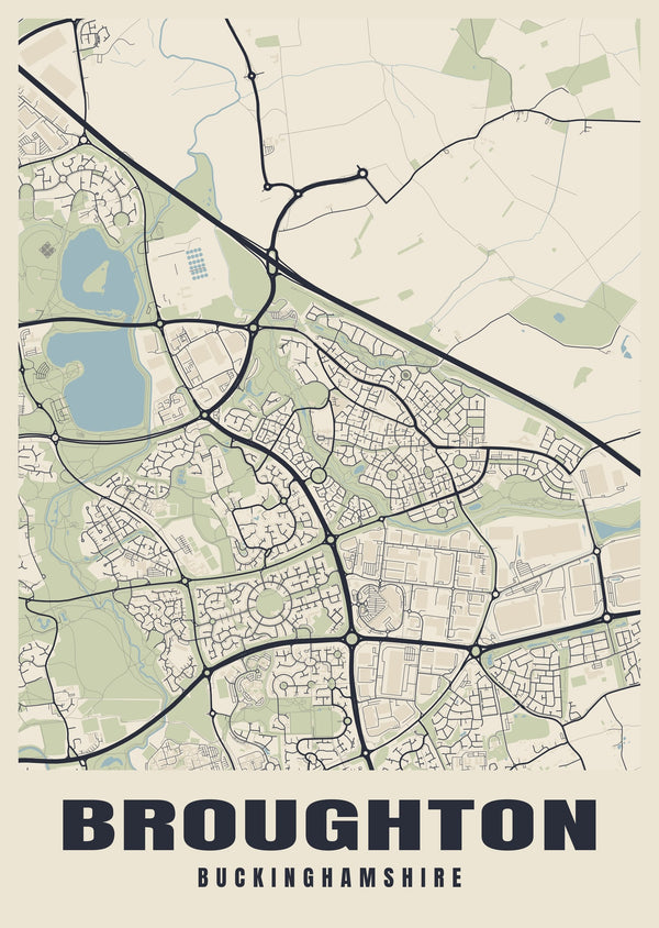 Broughton Street Map Poster