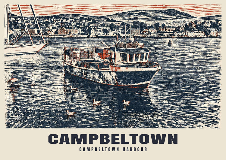 Campbeltown Harbour Poster