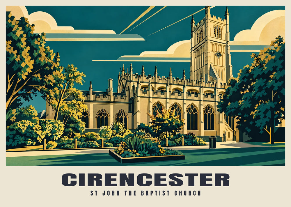 St John the Baptist Church, Cirencester Poster