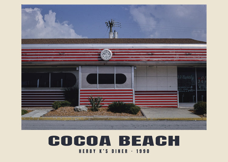 Herby K’s Diner, Cocoa Beach, Florida — 1990 · Historische fotoprint