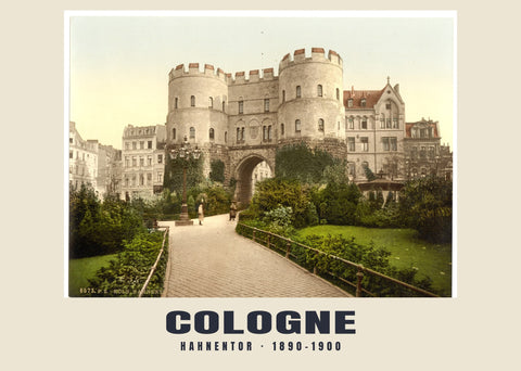 Hahnentor, Keulen — 1890–1900 · Historische fotochroomprint