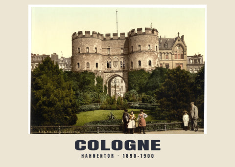 Hahnentor, Keulen — 1890–1900 · Historische fotochroomprint