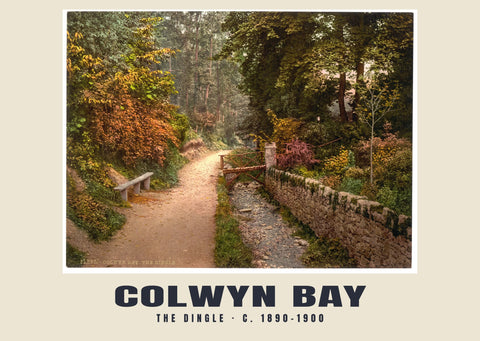 The Dingle, Colwyn Bay, c. 1890–1900 Stampa d'epoca