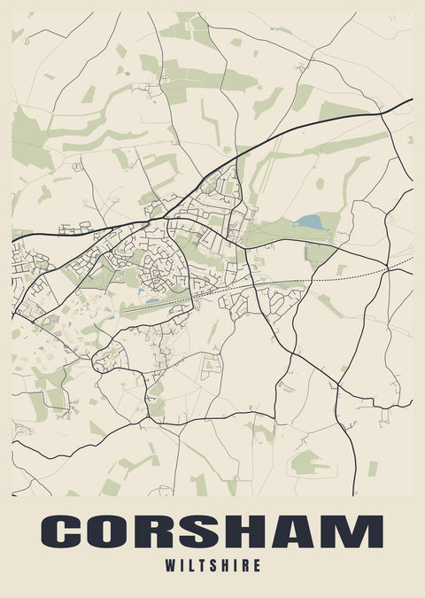 Corsham Street Map Poster