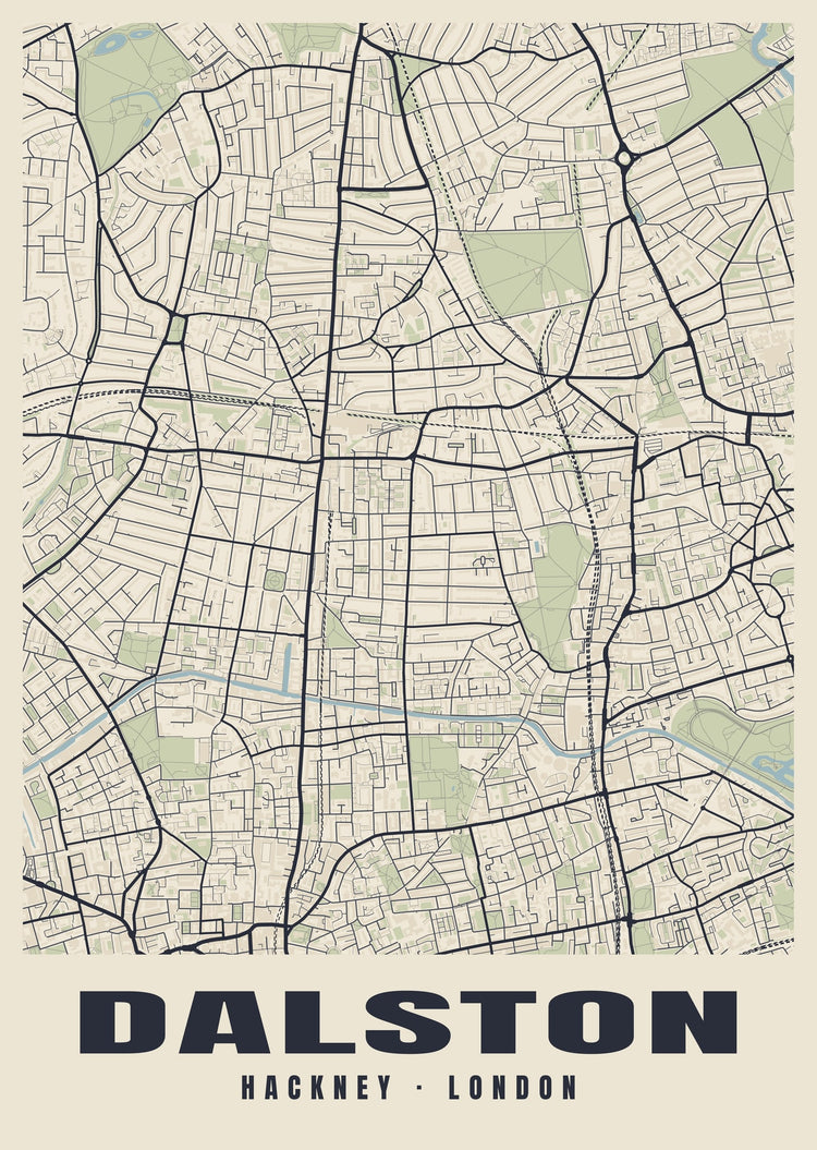 Dalston Heritage Street Map Poster