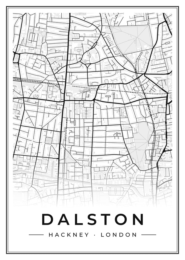 Dalston Street Map Poster