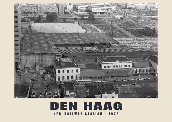 Nuova stazione ferroviaria, Den Haag — 1973 · Stampa fotografica storica