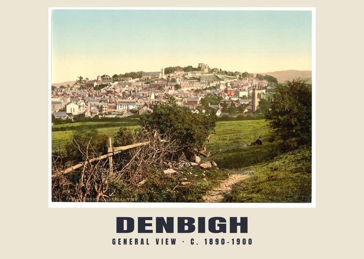 General view, Denbigh, c. 1890–1900 Heritage Print