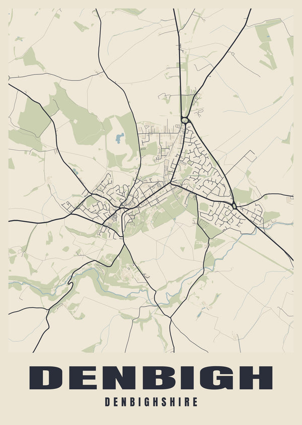Denbigh Street Map Poster