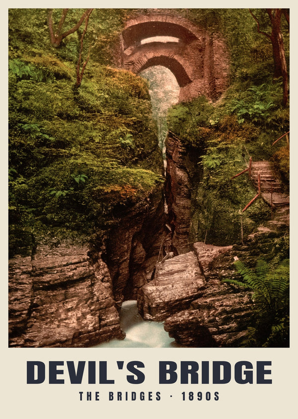 Los puentes, Puente del Diablo, c. 1890–1900 Impresión patrimonial