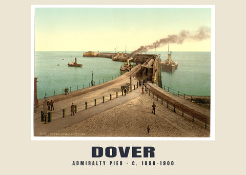 Admiralty Pier, Dover, ok. 1890–1900, odbitka kolekcjonerska