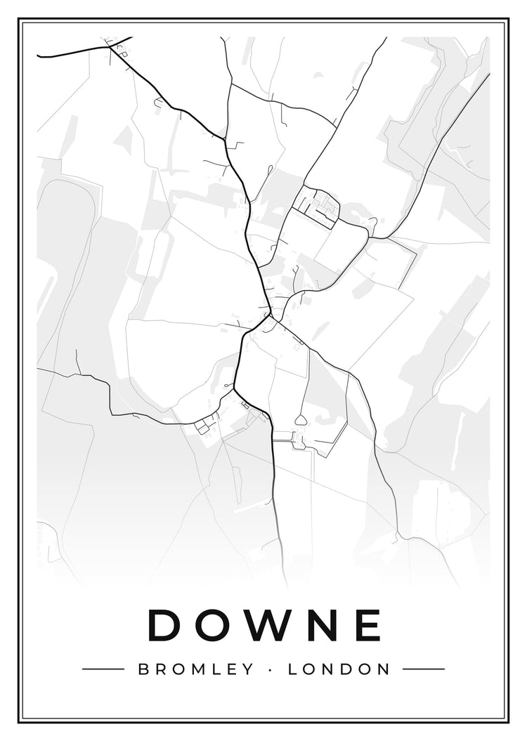 Downe Street Map Poster