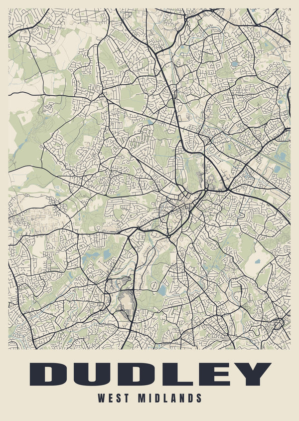 Dudley Street Map Poster