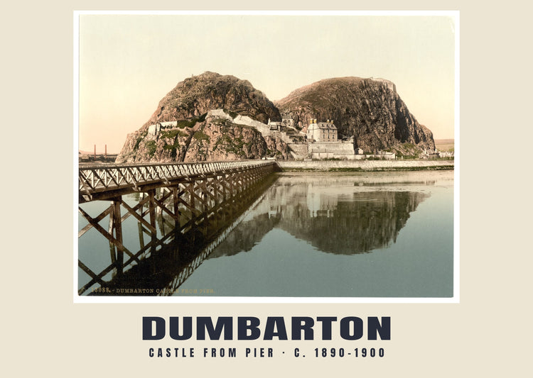 Castle from pier, Dumbarton, c. 1890–1900 Heritage Print