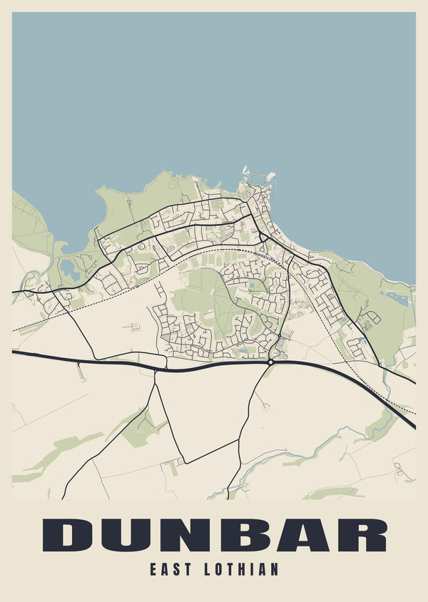 Dunbar Street Map Poster
