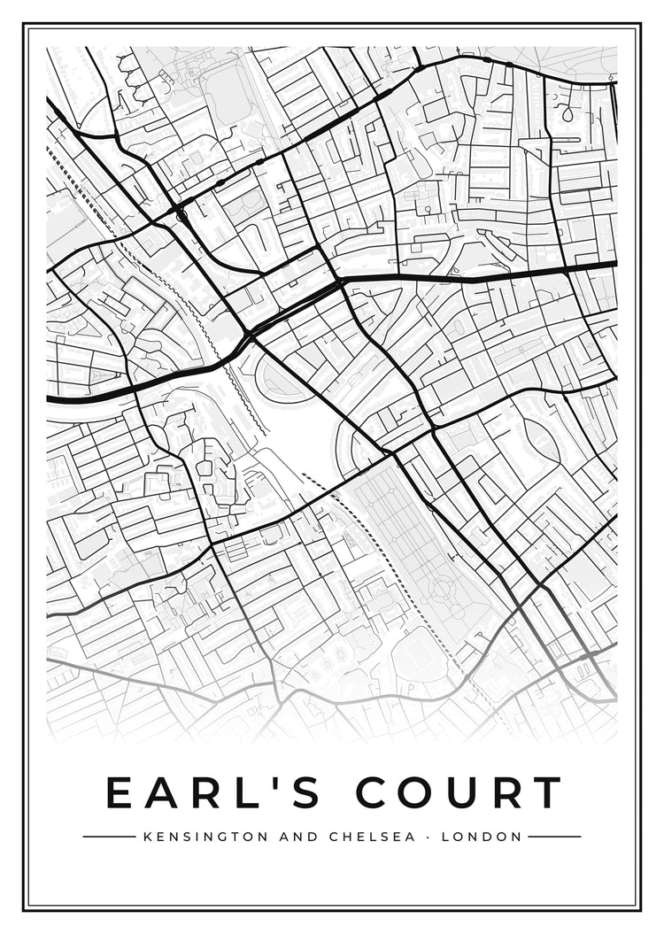 Earl's Court Street Map Poster