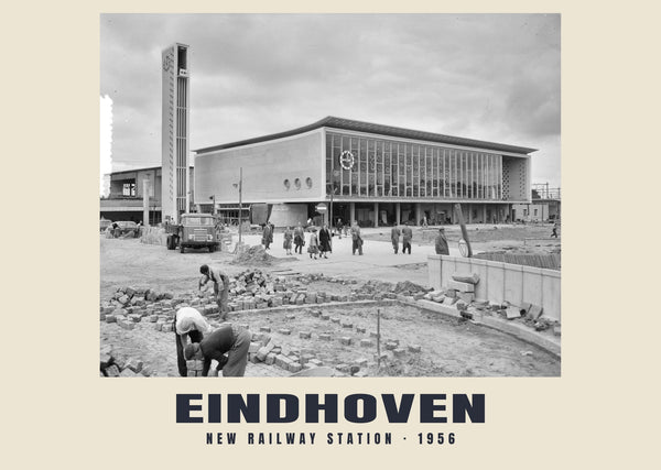 Nuova stazione ferroviaria, Eindhoven — 1956 · Stampa fotografica storica