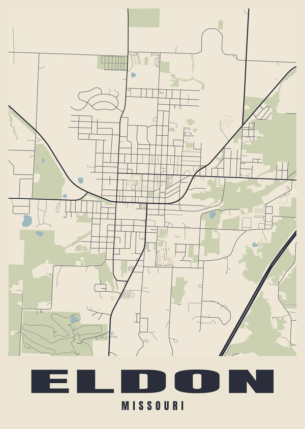 Eldon Street Map Poster