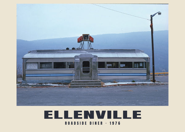 Roadside Diner, Ellenville, New York — 1976 · Historic photograph print