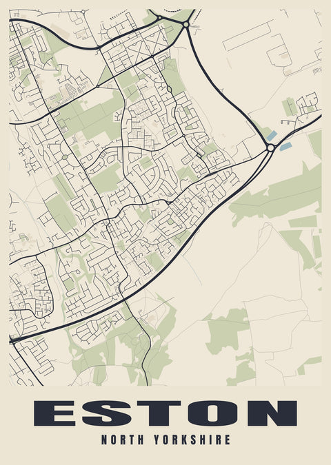 Eston Street Map Poster