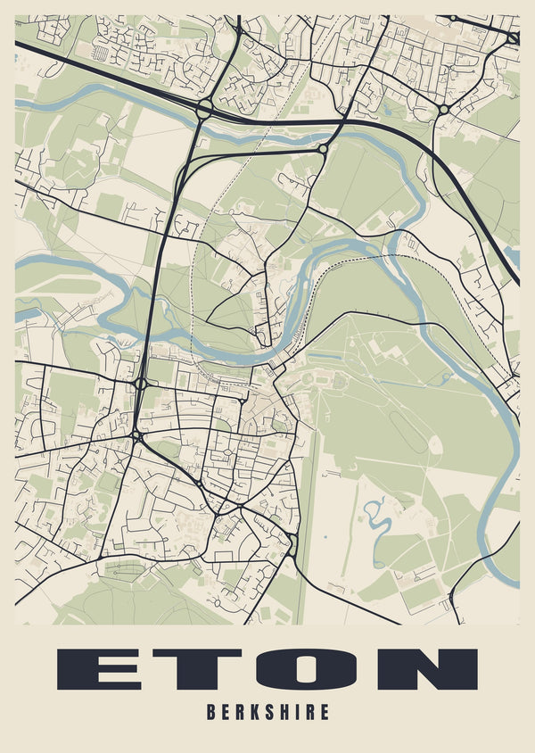Eton Street Map Poster